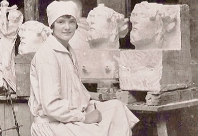 Sculptor Angela Gregory