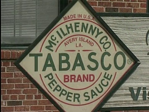Tabasco Sign in Avery Island