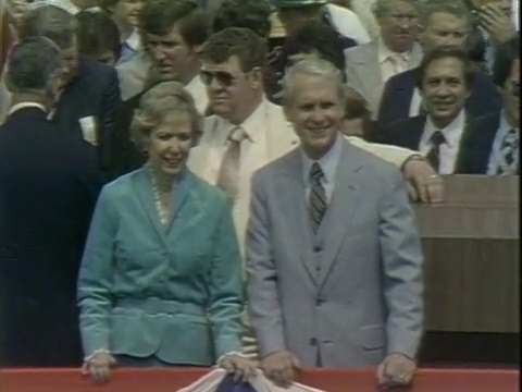 Governor Dave Treen and First Lady Dodie Treen at 1980 Inauguration