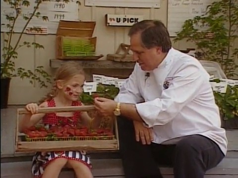 Chef John Folse & friend at the Strawberry Festival