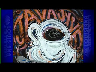 Painting of a Coffee Cup from Java Exhibit