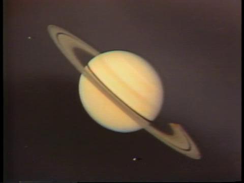 Image of Saturn taken from Voyager 1